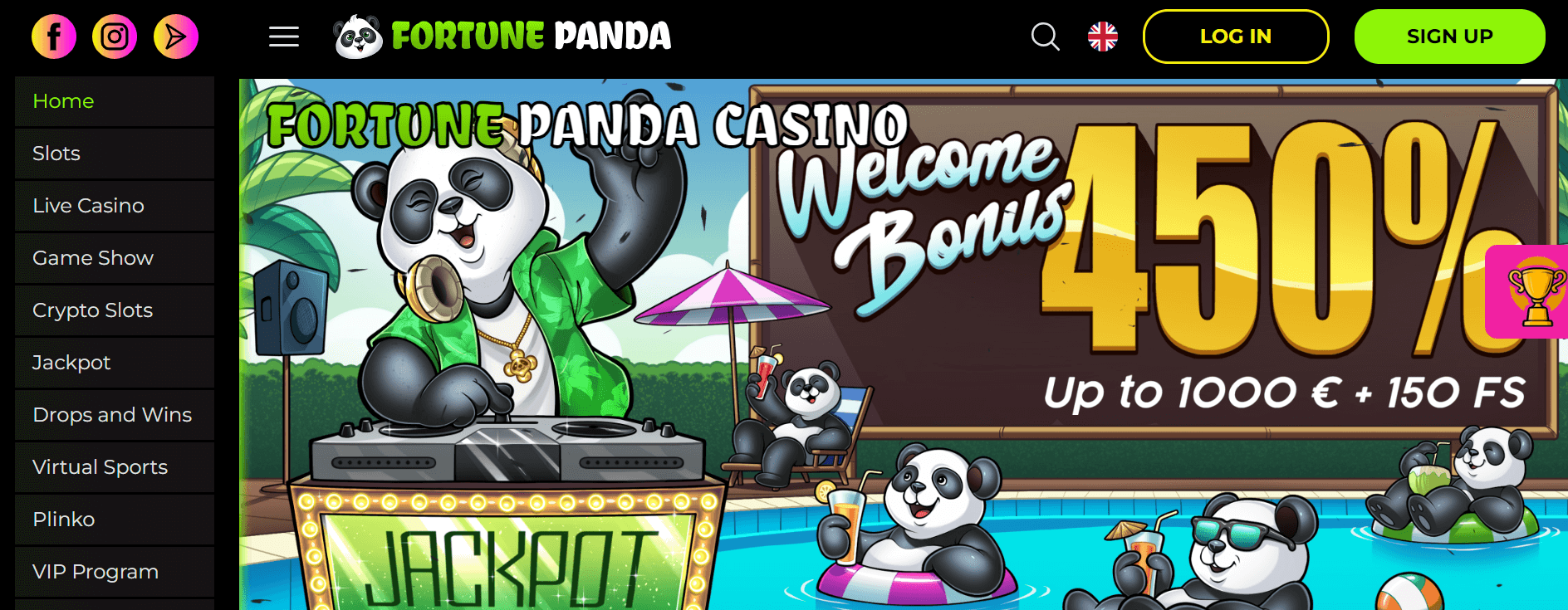 BONUS DE BUN VENIT FORTUNE PANDA CASINO GERMANIA