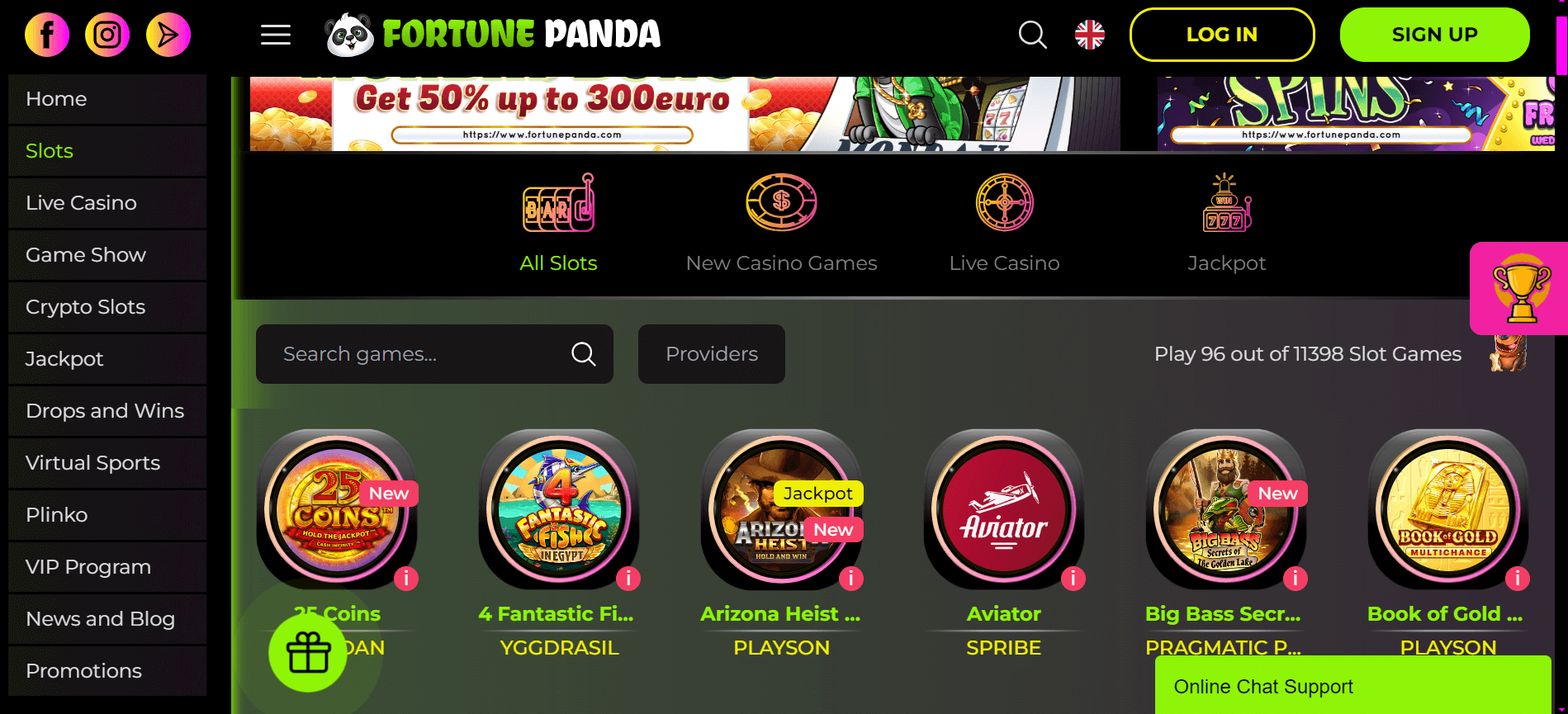 FORTUNE PANDA CASINO ONLINE GERMANIA