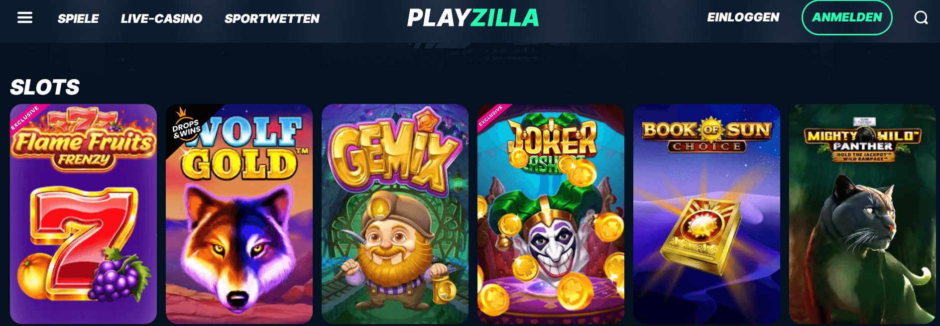 PLAYZILLA CASINO ONLINE GERMANIA