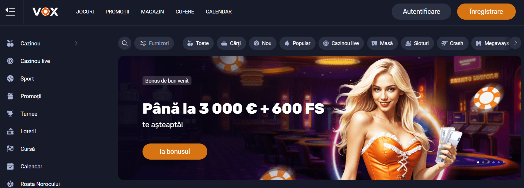 vox casino online germania bonus de bun venit