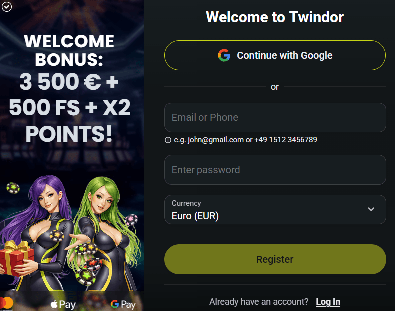 twindor casino online germania bonus de bun venit